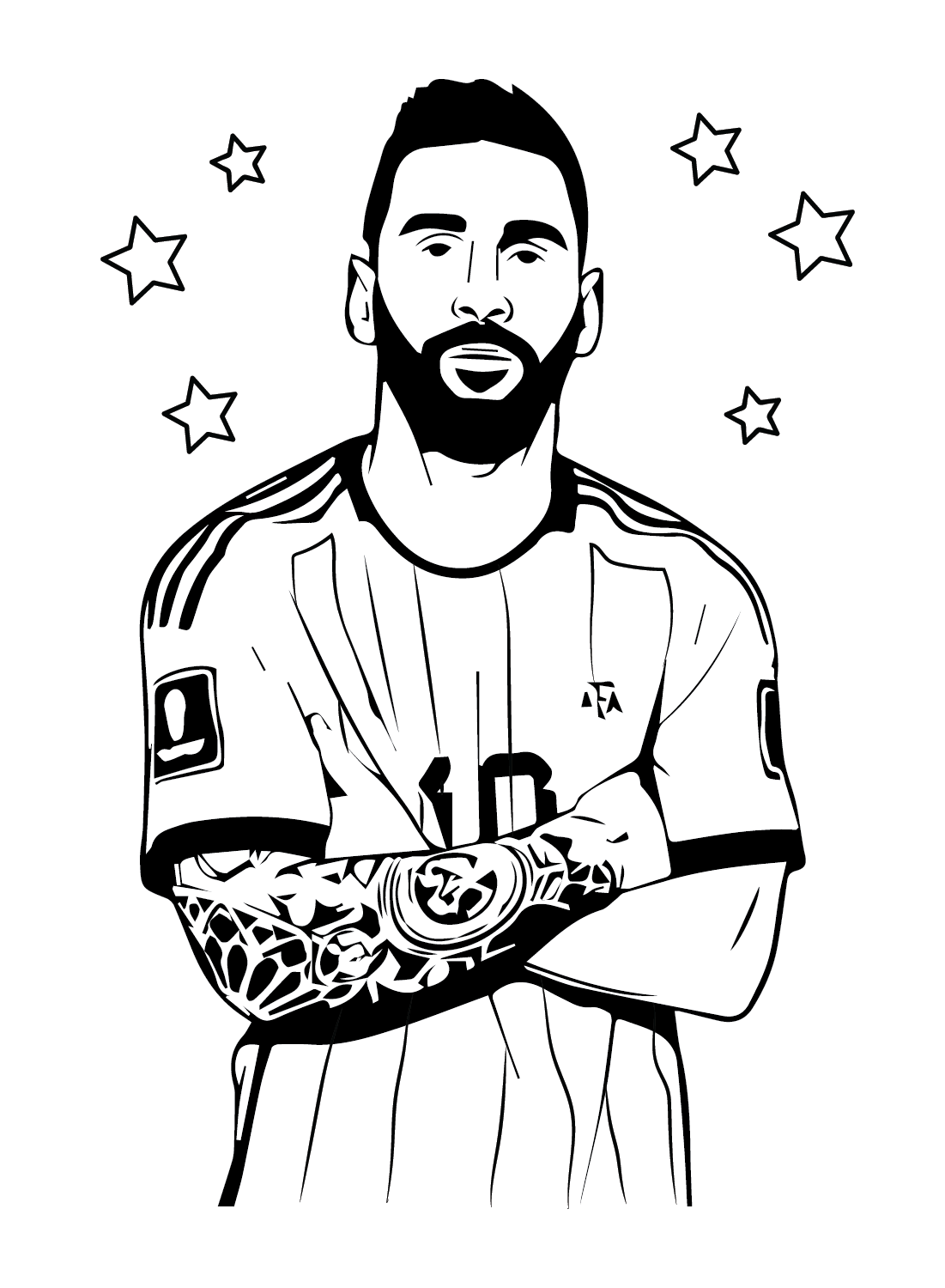 Lionel messi coloring pages