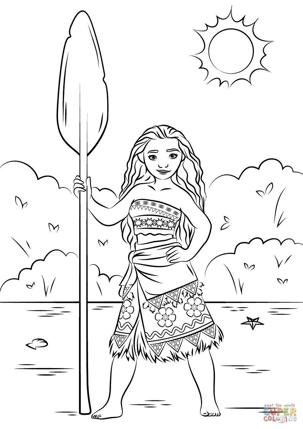 Excellent picture of moana coloring pages pdf