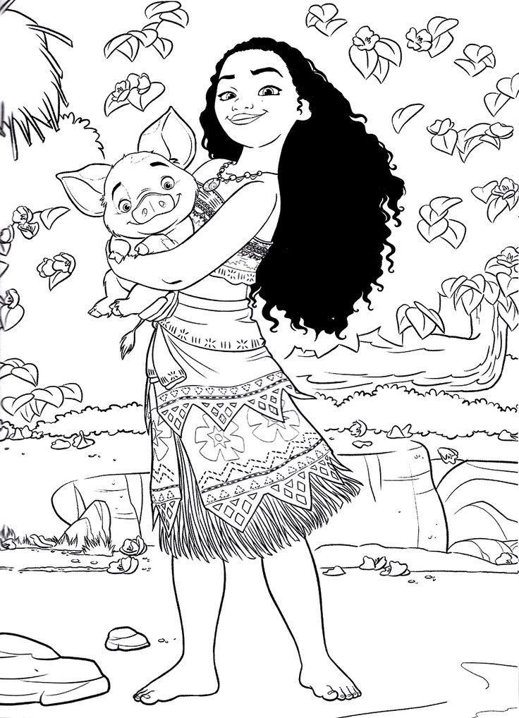 Top moana coloring pages