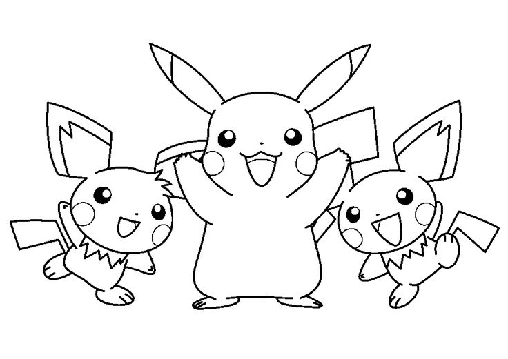 Dibujos de pokemon picachu dibujos para colorear y descargar