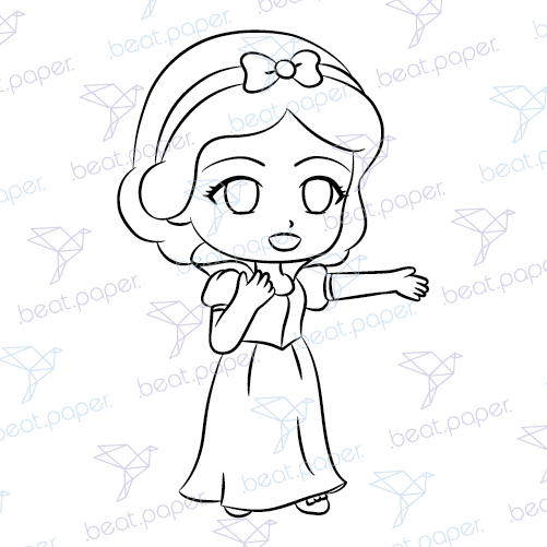 Sellos digitales de princesa disney para colorear beatpaper