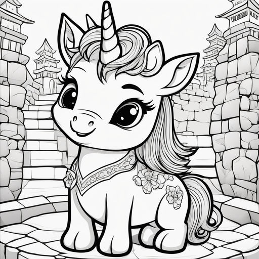 A beautiful princess black and white coloring pages realistic cartoon style