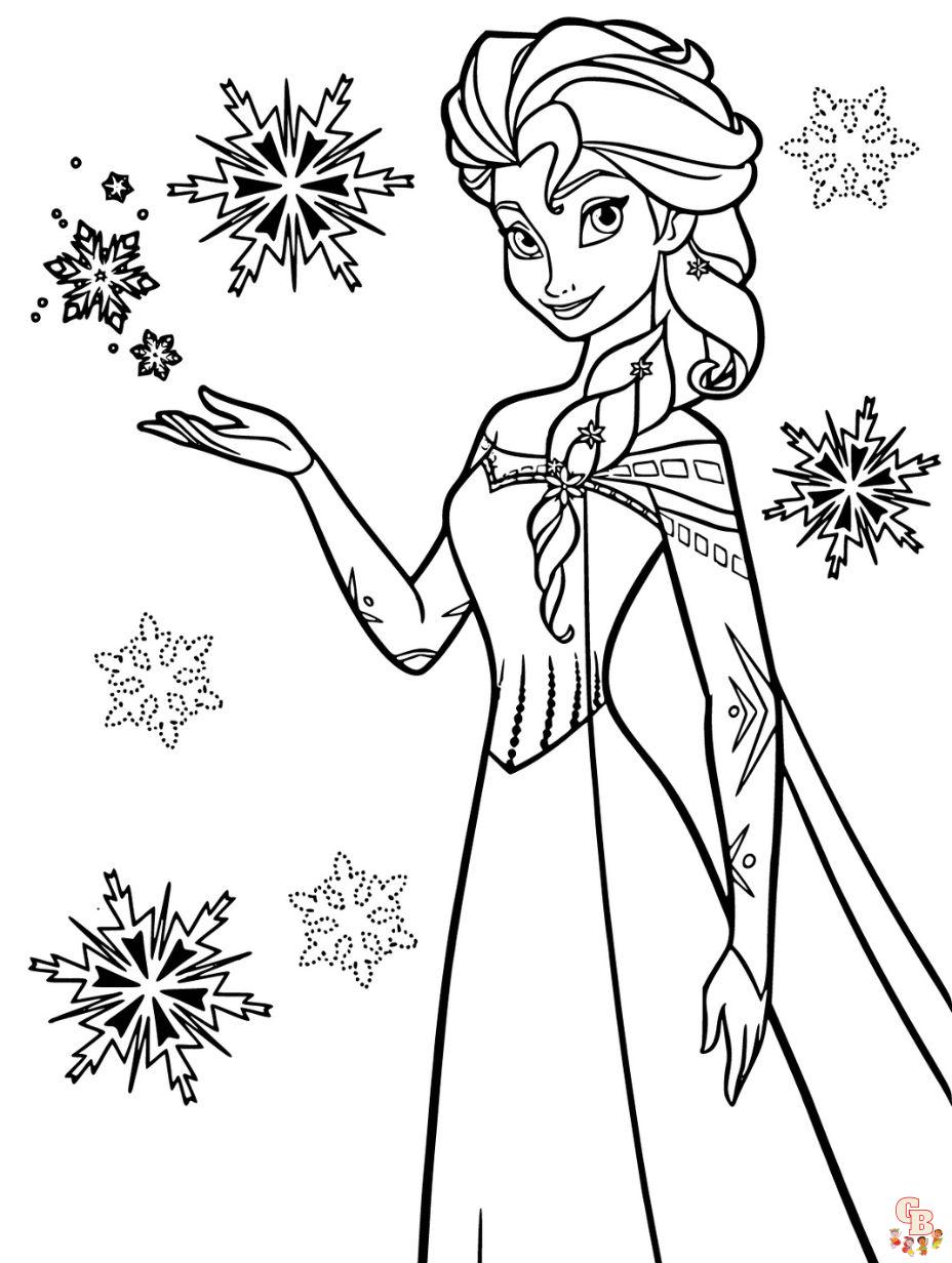 Bring the magic of frozen to life with free coloring pages