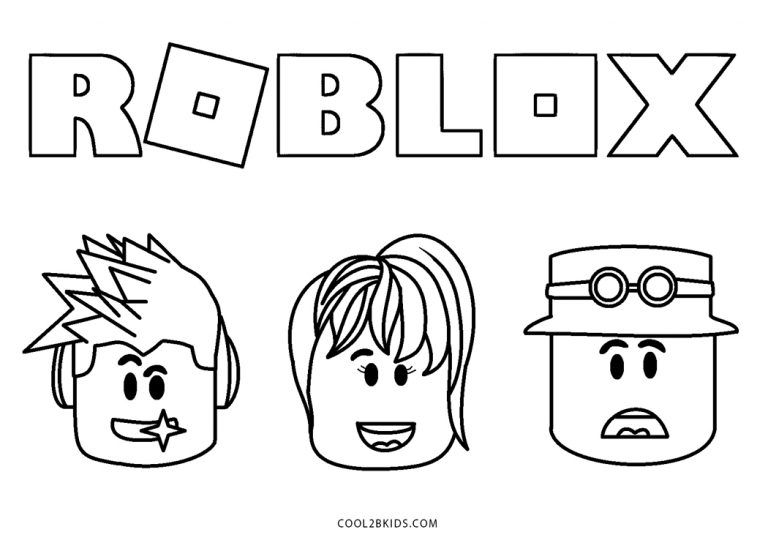 Dibujos de roblox para colorear