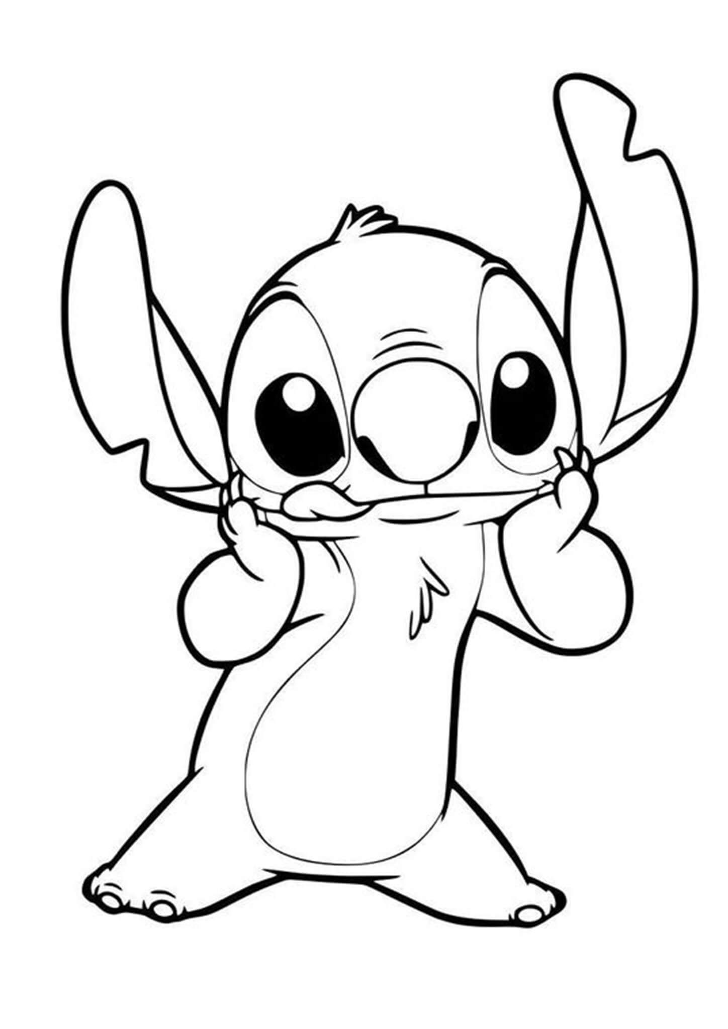 Free easy to print stitch coloring pages stitch coloring pages lilo and stitch drawings stitch drawing