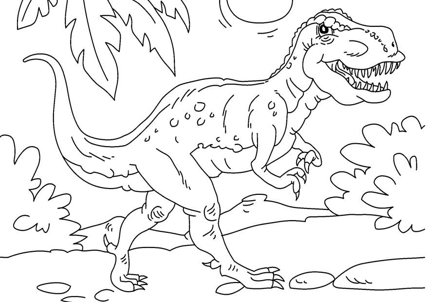 Coloring page dinosaur