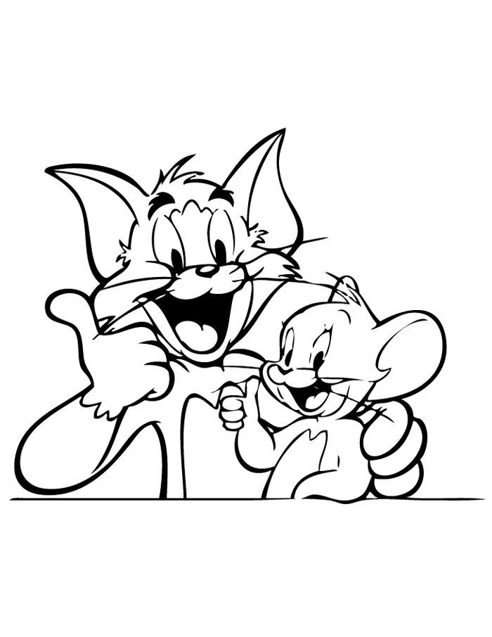 Tom and jerry coloring pages online free cartoon coloring pages cartoon drawings disney drawings