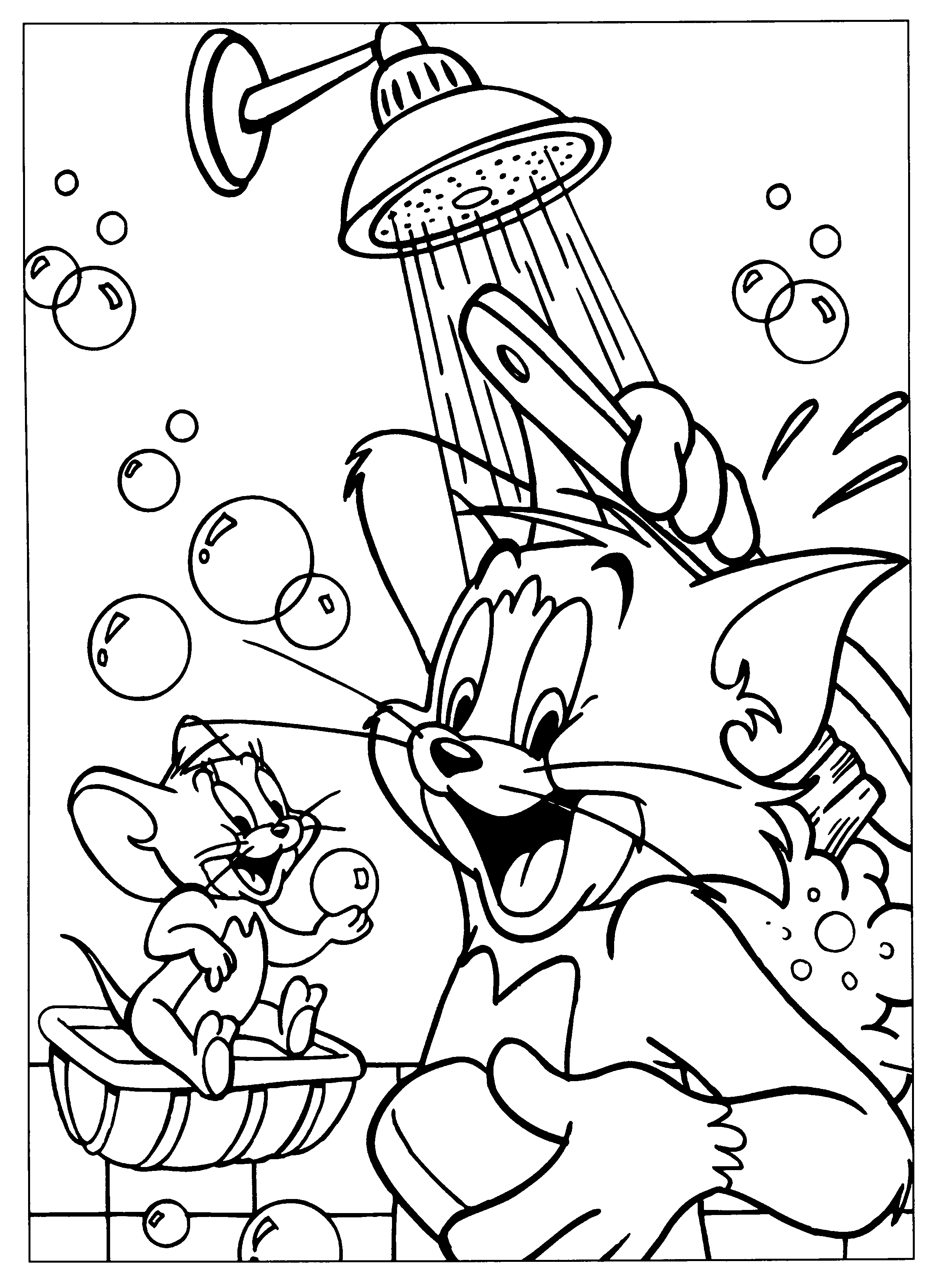 Coloring pages tom and jerry coloring page for kids