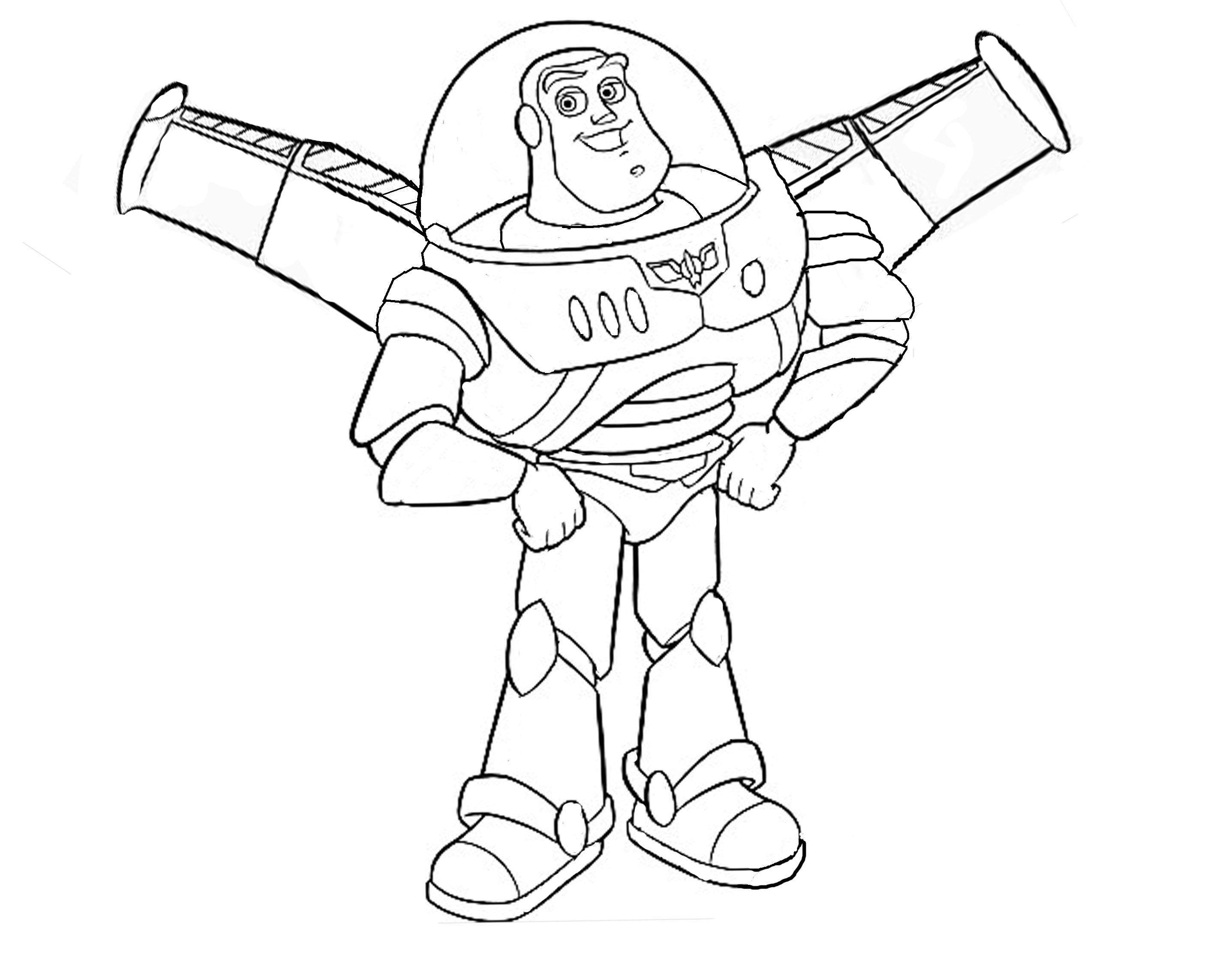 Dibujo gratis de toy story para imprimir y colorear