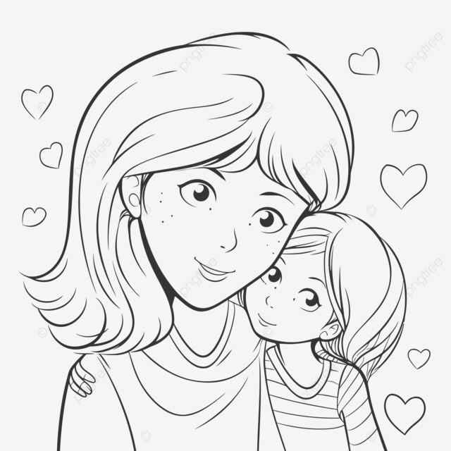 Dibujo de hoja para colorear con bosquejo quema madre e hija vector png dibujos dibujo de ala dibujo de polilla dibujo de anillo png y vector para dcargar gratis