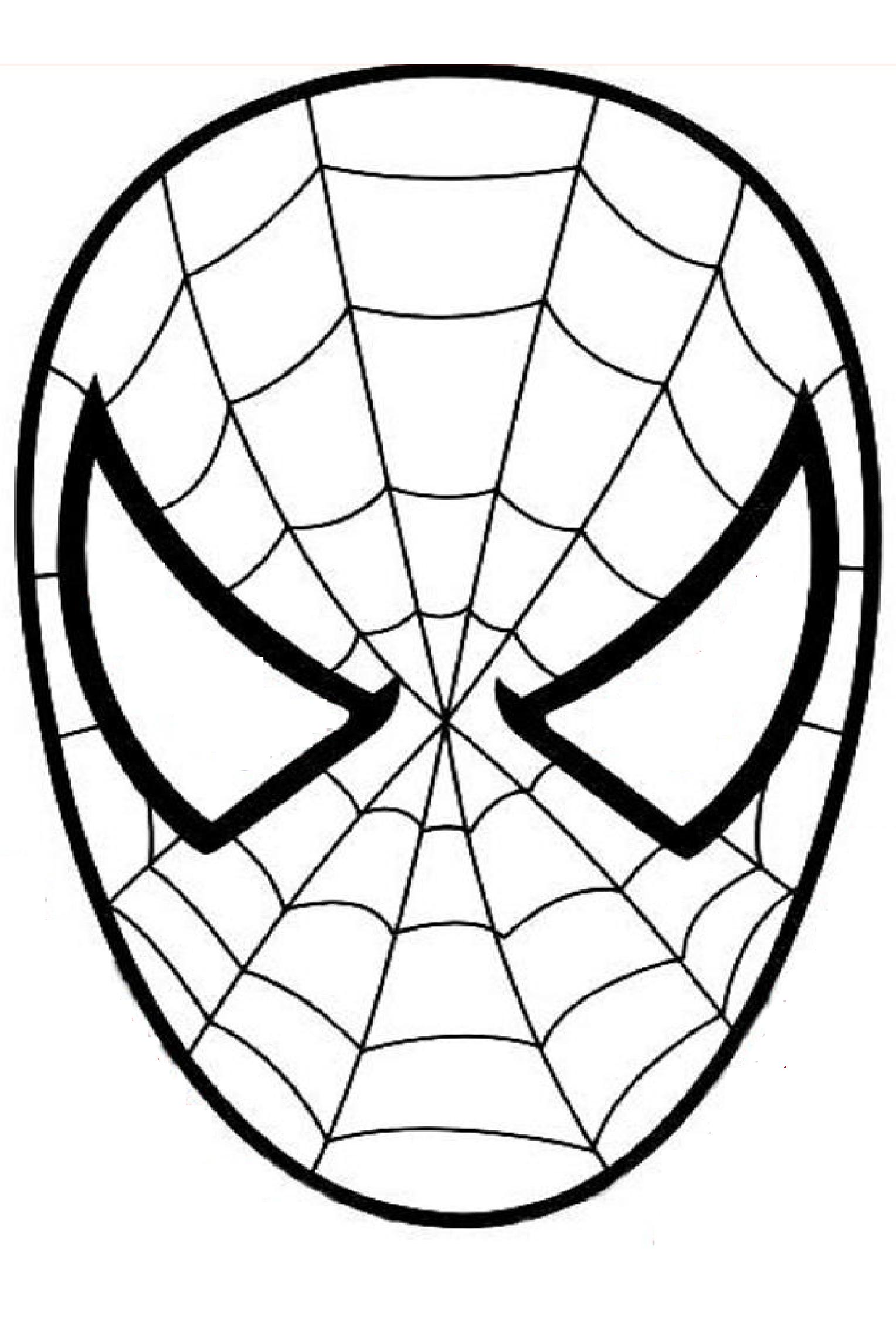 Imagen de spiderman para descargar y colorear