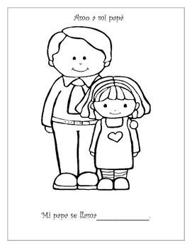 Dia del padre hojas para colorear fathers day coloring sheets freebie cute alphabet digital stamps coloring pages