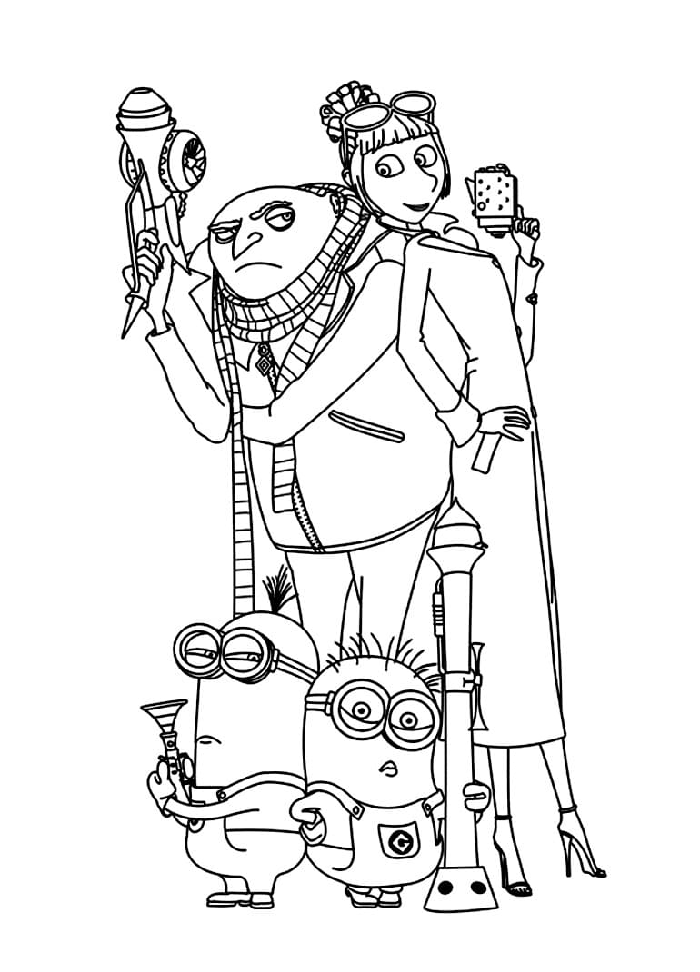 Despicable me coloring pages