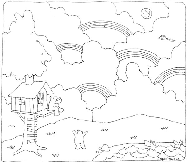 Imagination coloring page