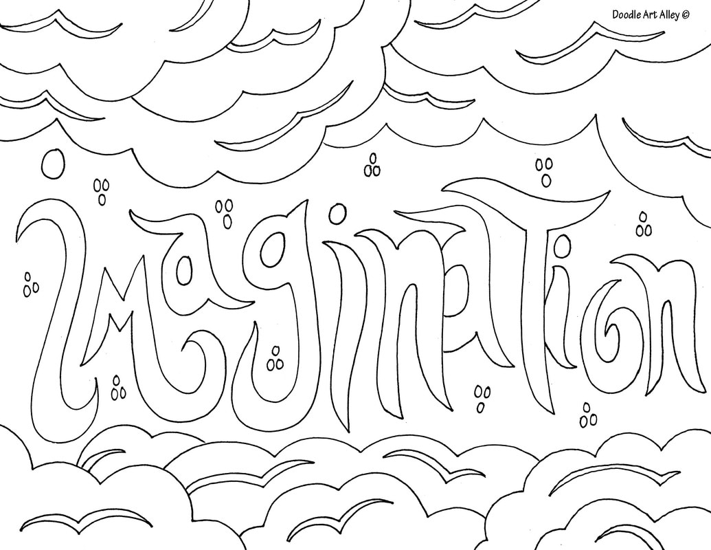 Word coloring pages