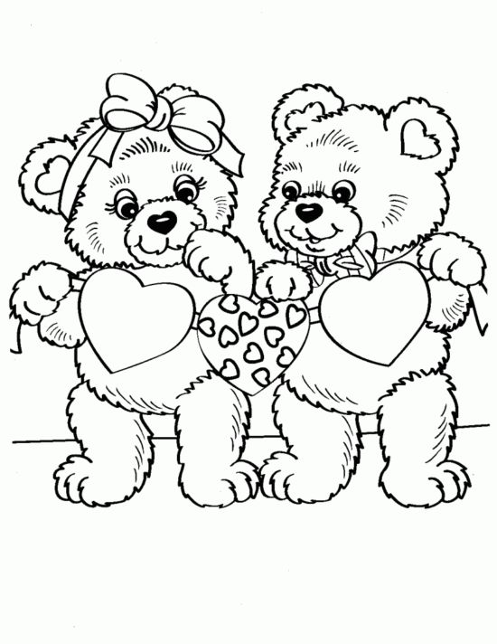 Dibujos de amor â imãgenes de amor bonitas para colorear o dibujar bear coloring pages valentine coloring pages teddy bear coloring pages