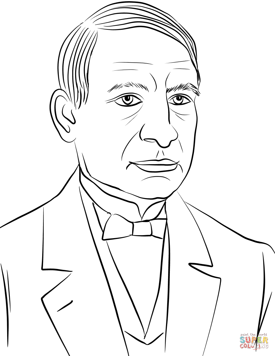 Benito juãrez coloring page free printable coloring pages