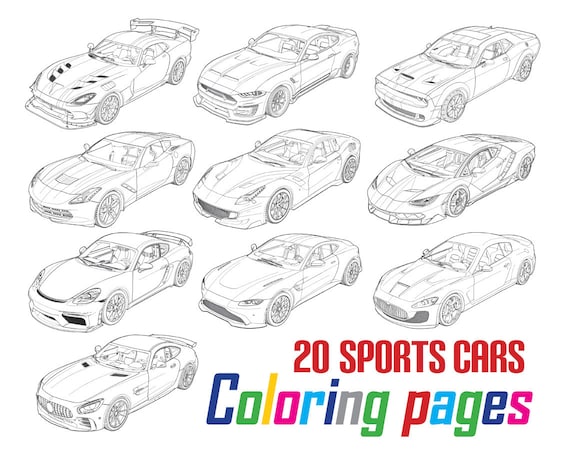 Sports cars coloring pages cars coloring book sports car coloring pages printable cars coloring pages luxury cars jpg pdf