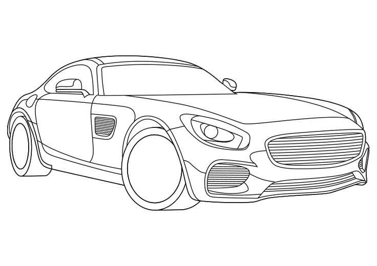 Dibujo para colorear un coche deportivo de alta gama auto carro hight end sport car coloring page coch deportivos coch para dibujar circulo dibujo