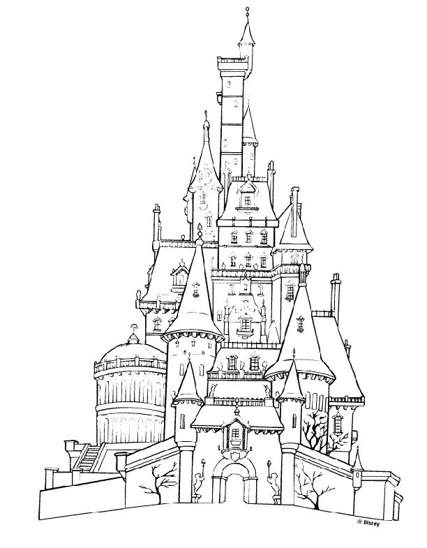 Coloring pag directory castillo para colorear pãginas para colorear disney castillo bella y btia