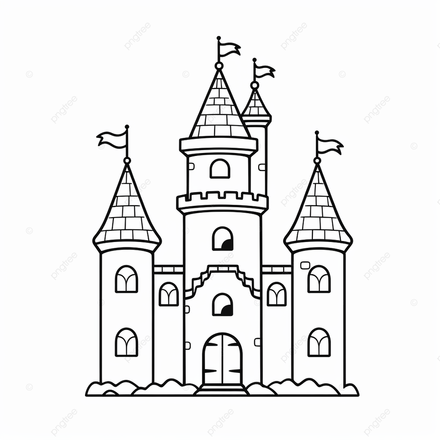 Dibujo de castillo icono nuevo para colorear gratis castillos imprimir png dibujos dibujo del castillo dibujo de anillo dibujo en color png imagen para dcarga gratuita