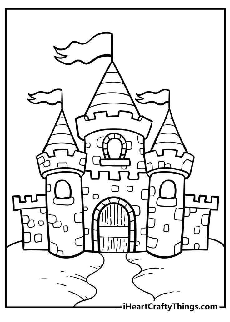 Castle coloring pag castle coloring page coloring pag cute coloring pag