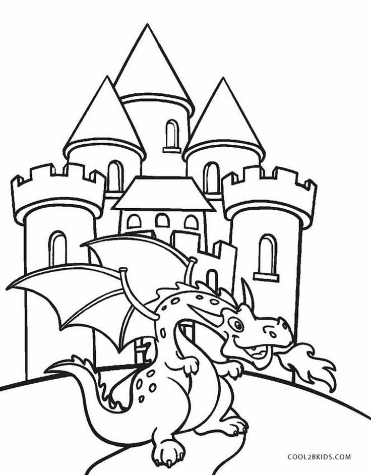 Very cool castle coloring pages pdf