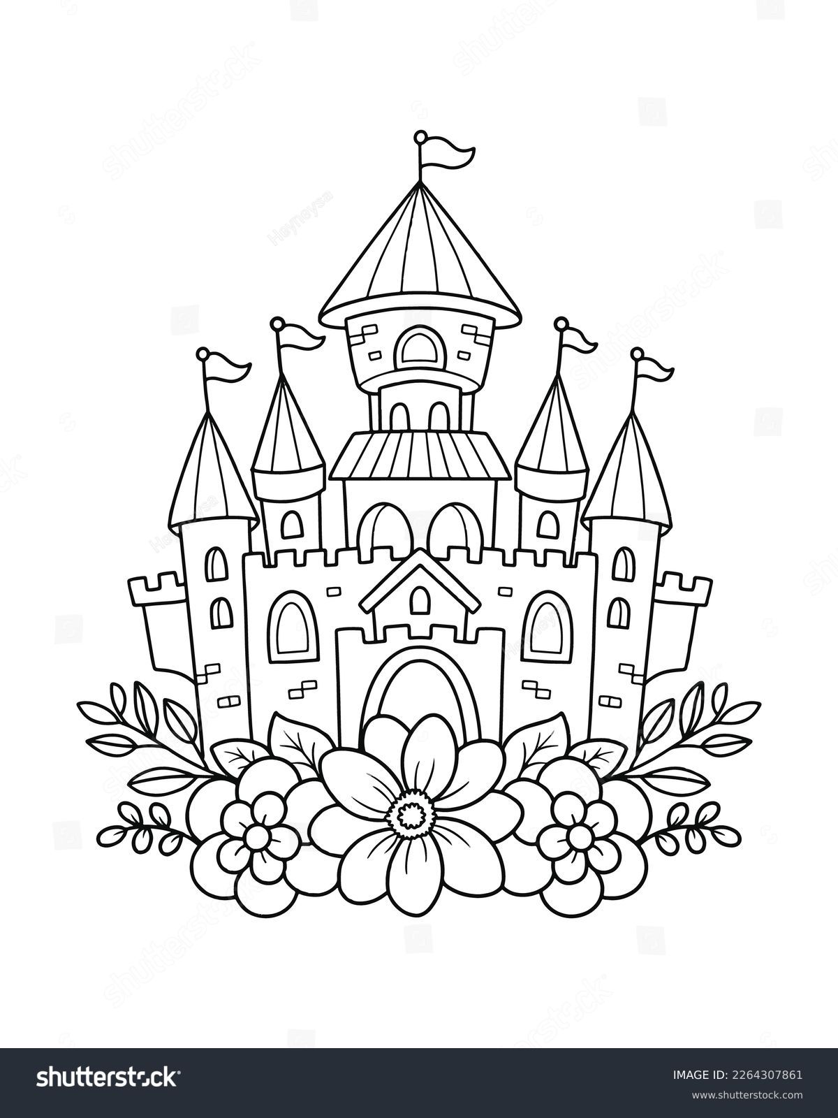 Imãgenes fotos de stock objetos en d y vectores sobre castle coloring pages printable castle coloring pages for