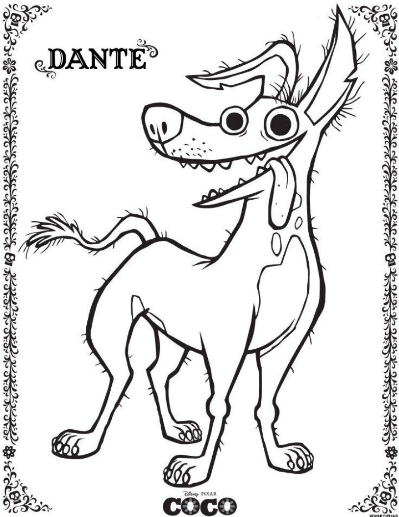 Coco printable coloring pages