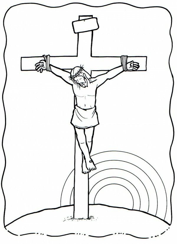 Cristo crucificado cross coloring page coloring pages christian drawings
