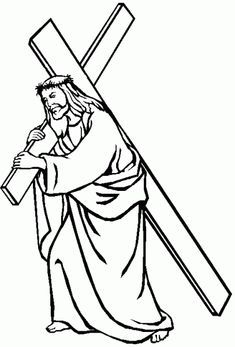 Cristo en la cruz para lorear pãginas para lorear de pascua dibujos de jesãºs cruz de cristo