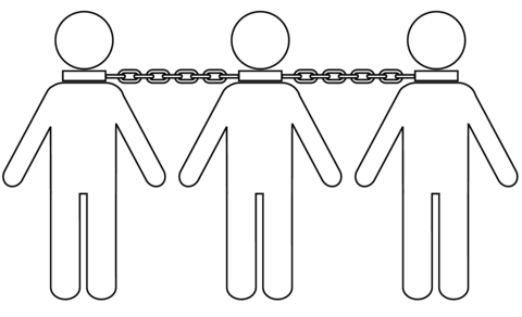 Slave chains coloring page free printable coloring pages