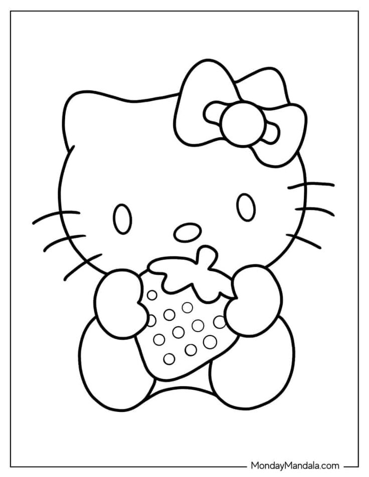 Hello kitty coloring pages free pdf printables hello kitty coloring kitty coloring hello kitty colouring pages