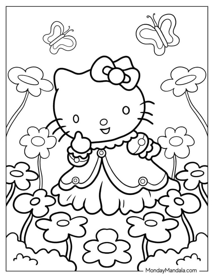 Hello kitty coloring pages free pdf printables hello kitty coloring hello kitty colouring pages kitty coloring