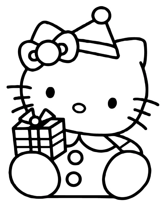 Ðï hello kitty with present