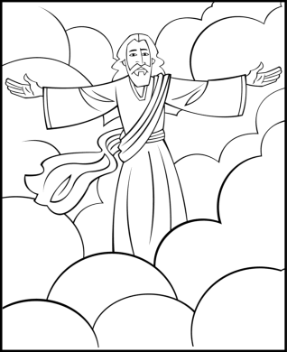 Sunday school coloring page