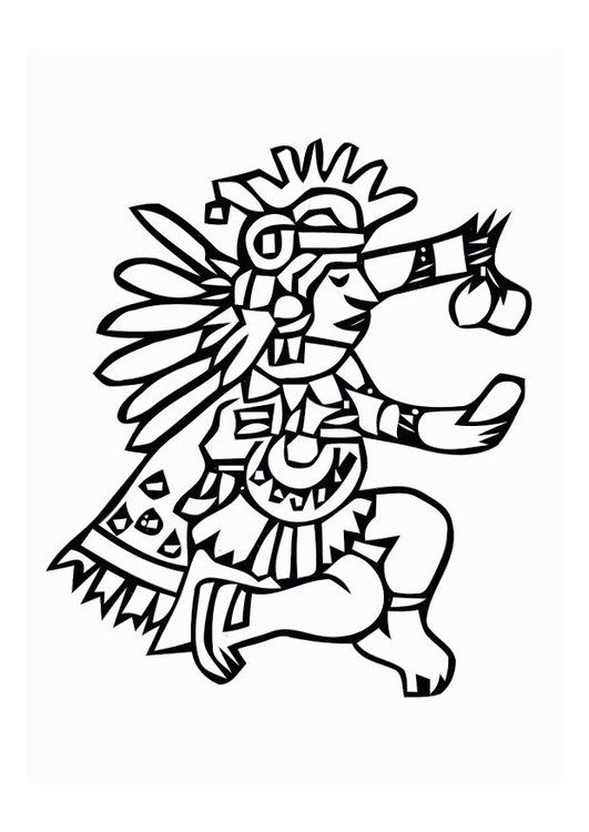 Dibujo para colorear aztecas aztecas dibujos aztecas dibujos incas