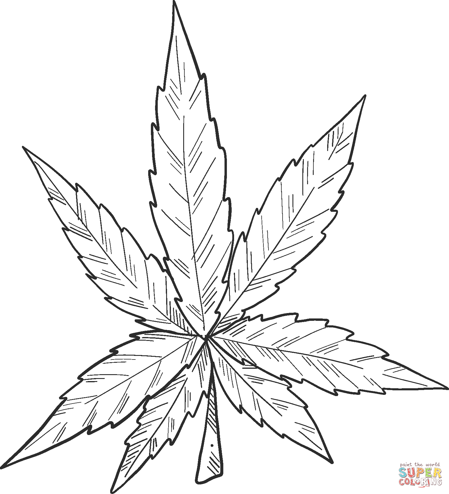 Marijuana coloring page free printable coloring pages