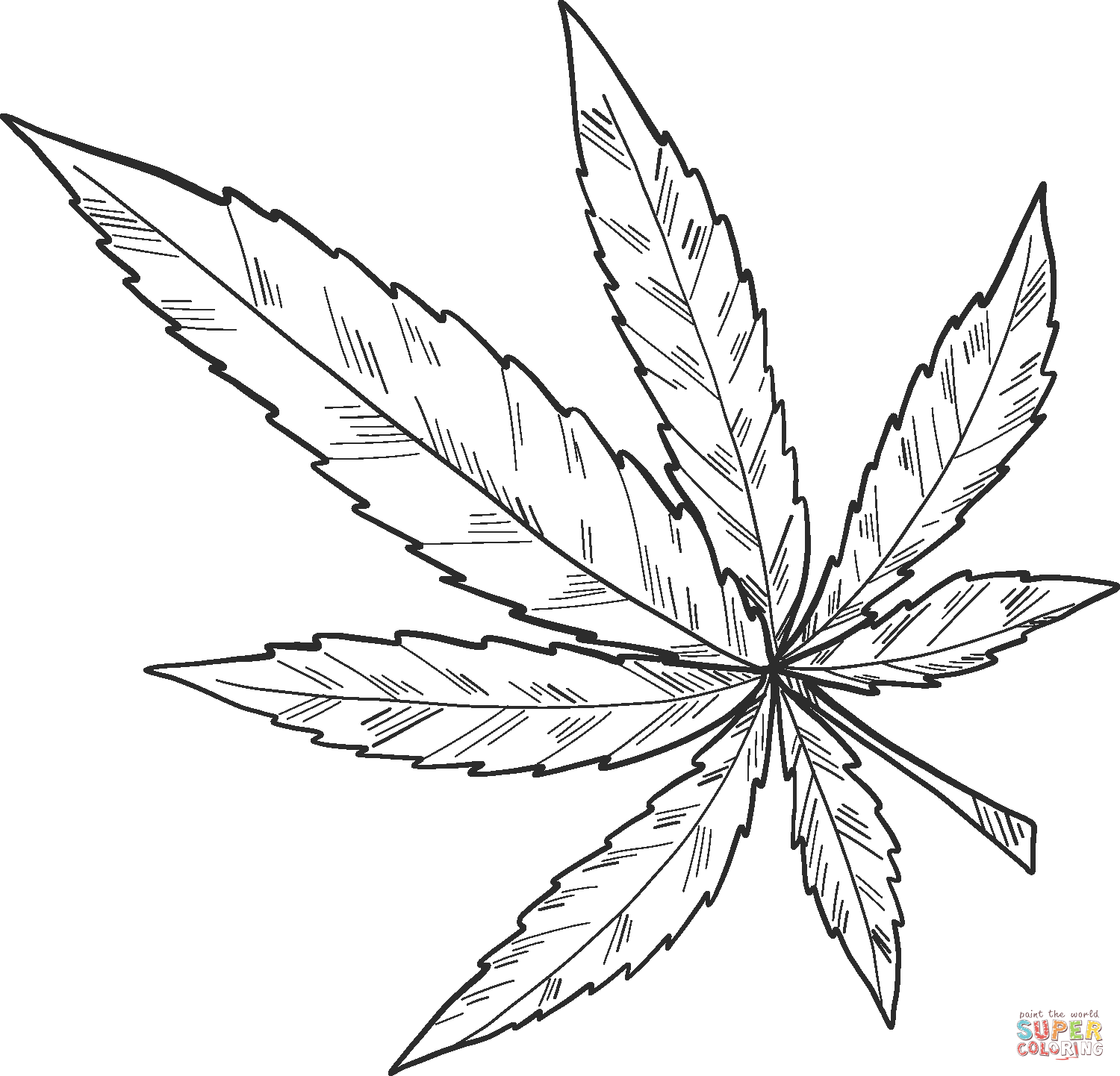 Marijuana coloring page free printable coloring pages