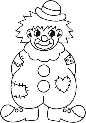 Dibujos e imãgenes de payasos para colorear e imprimir clown crafts coloring pages colouring pages