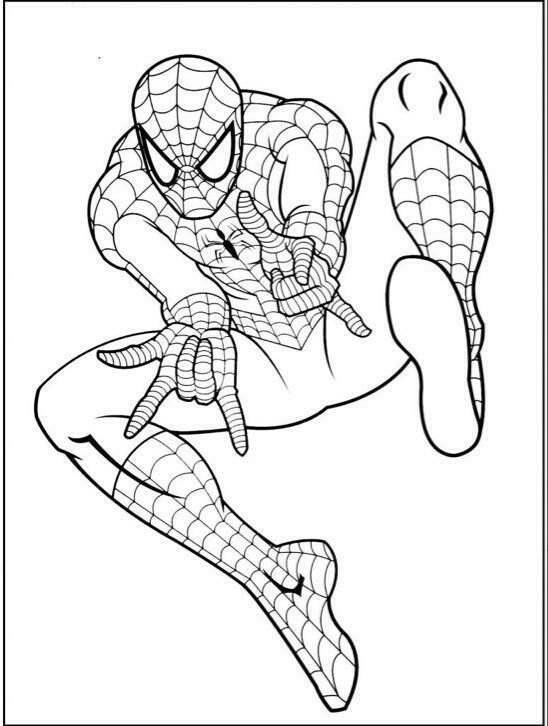 Coloring book page spiderman coloring superhero coloring pages superhero coloring