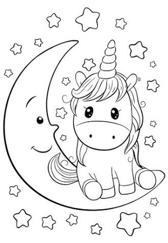 Imagen unicorn coloring pag free kids coloring pag cute coloring pag
