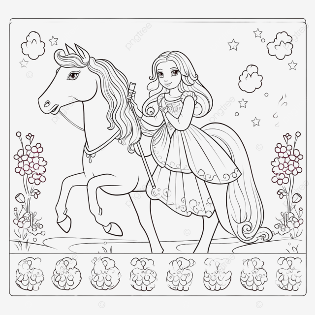 Lindas pãginas para colorear de unicornio y princa hoja de trabajo imprimible para aprender nãºmeros y color png dibujos unicornio linda caricatura bebe unicornio png imagen para dcarga gratuita