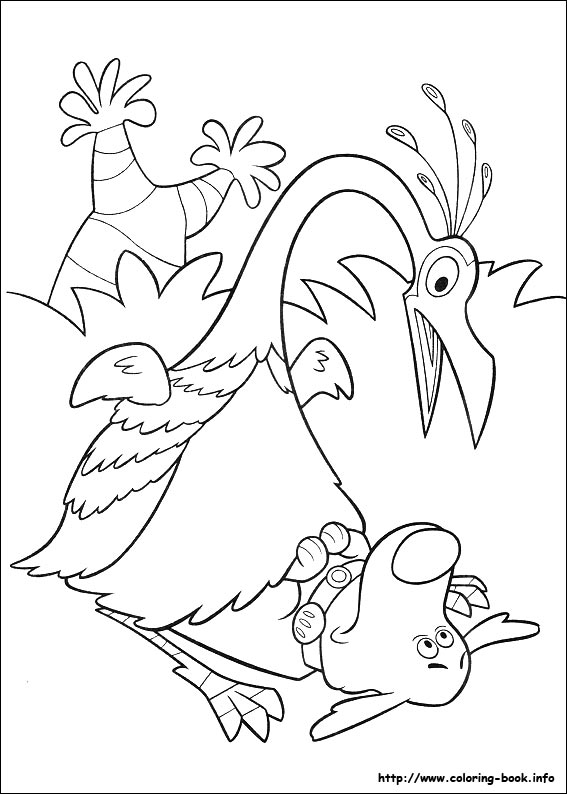 Up coloring picture