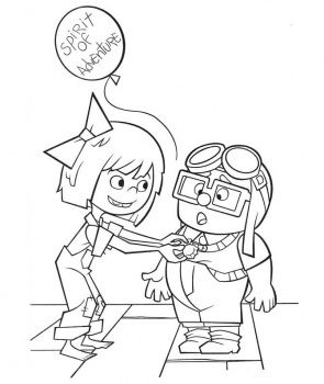 Ellie and carl coloring page supercoloring cool coloring pages coloring pages coloring books