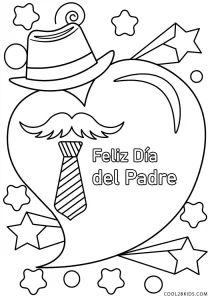 Dibujos de dãa del padre para colorear