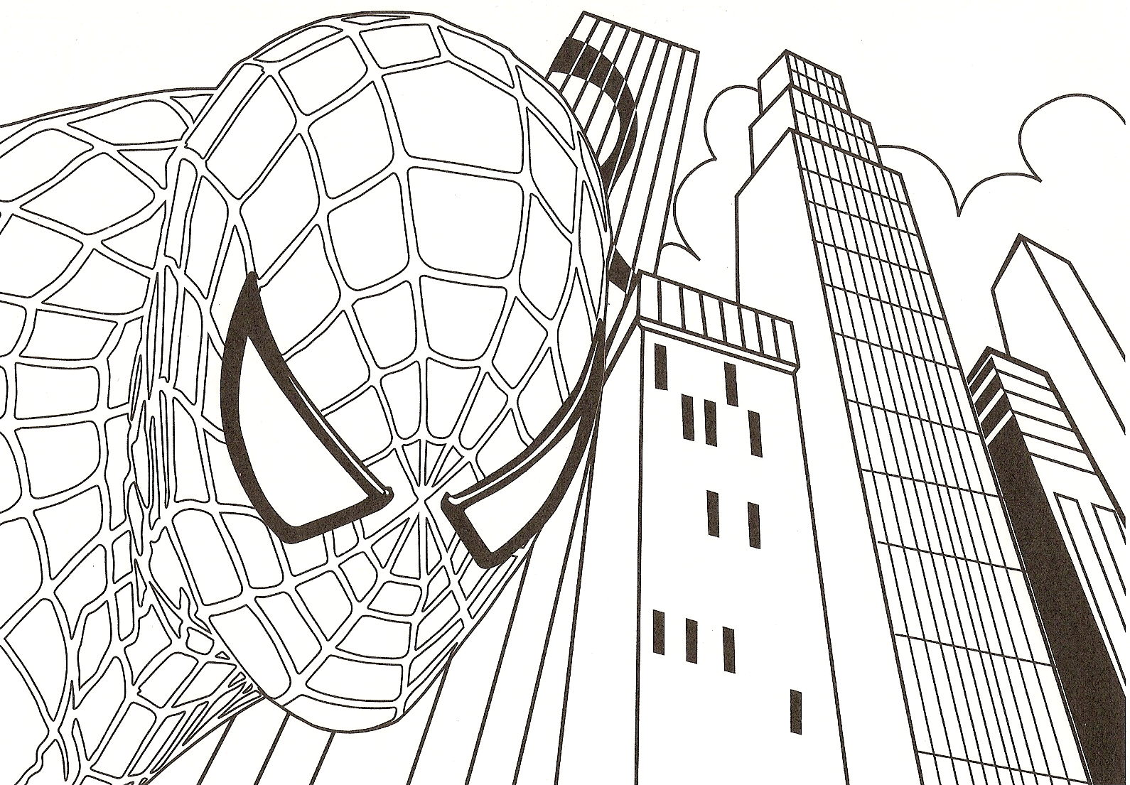 Free printable spiderman coloring pages