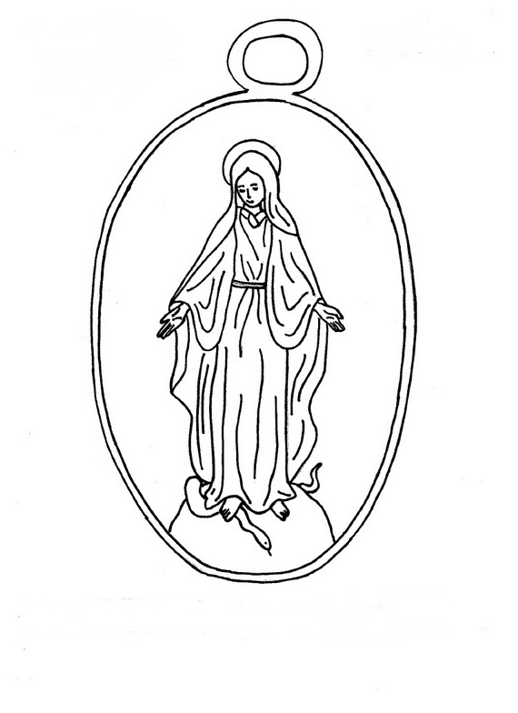 Immaculate conception coloring pages