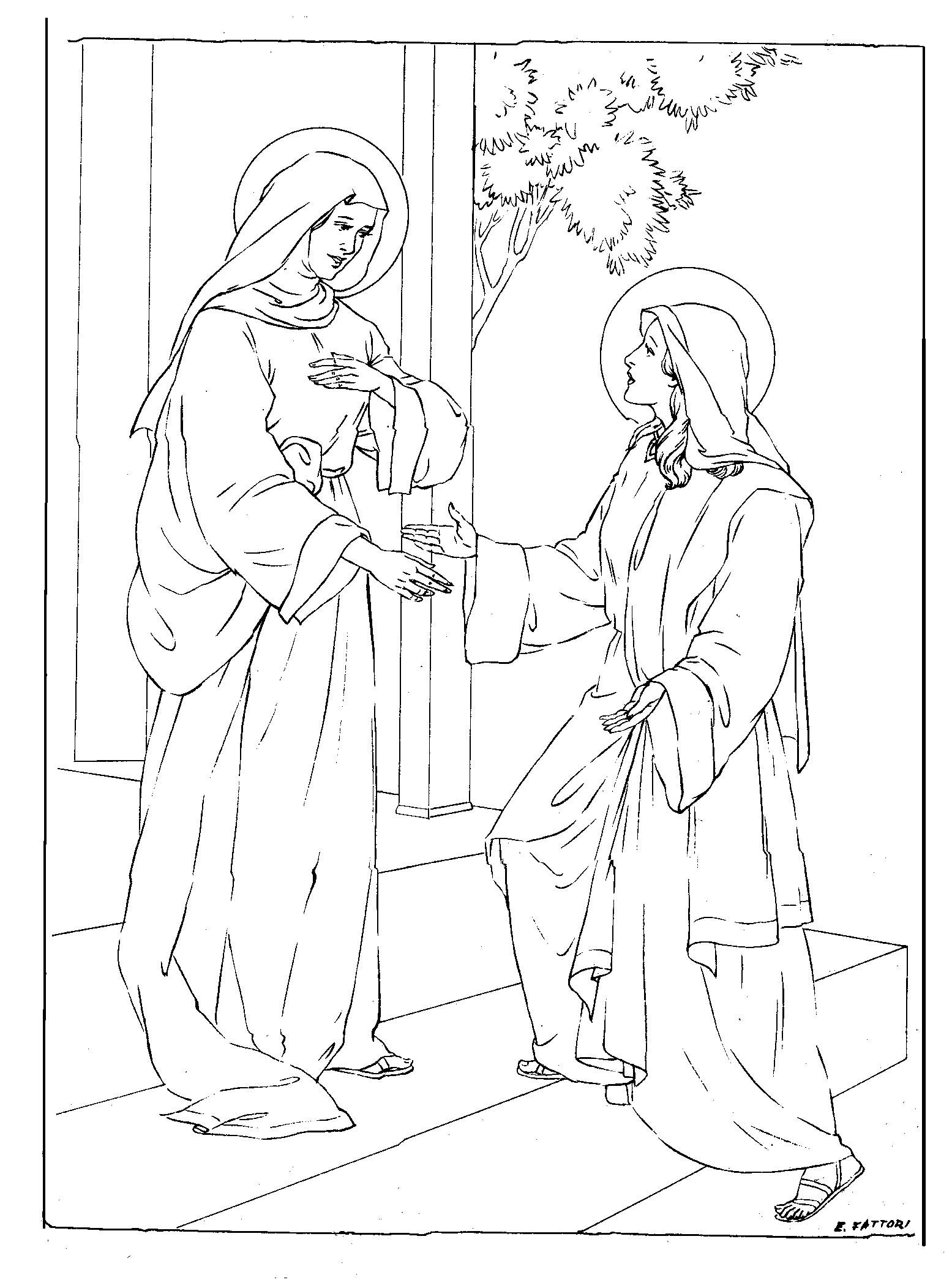 Feast days coloring pages