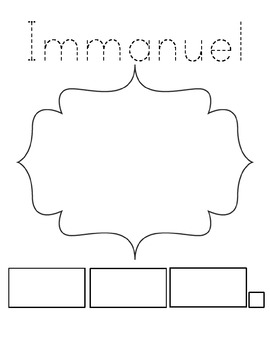 Immanuel god with us word work by christin mcnaughton tpt